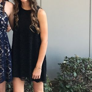 Black lace dress